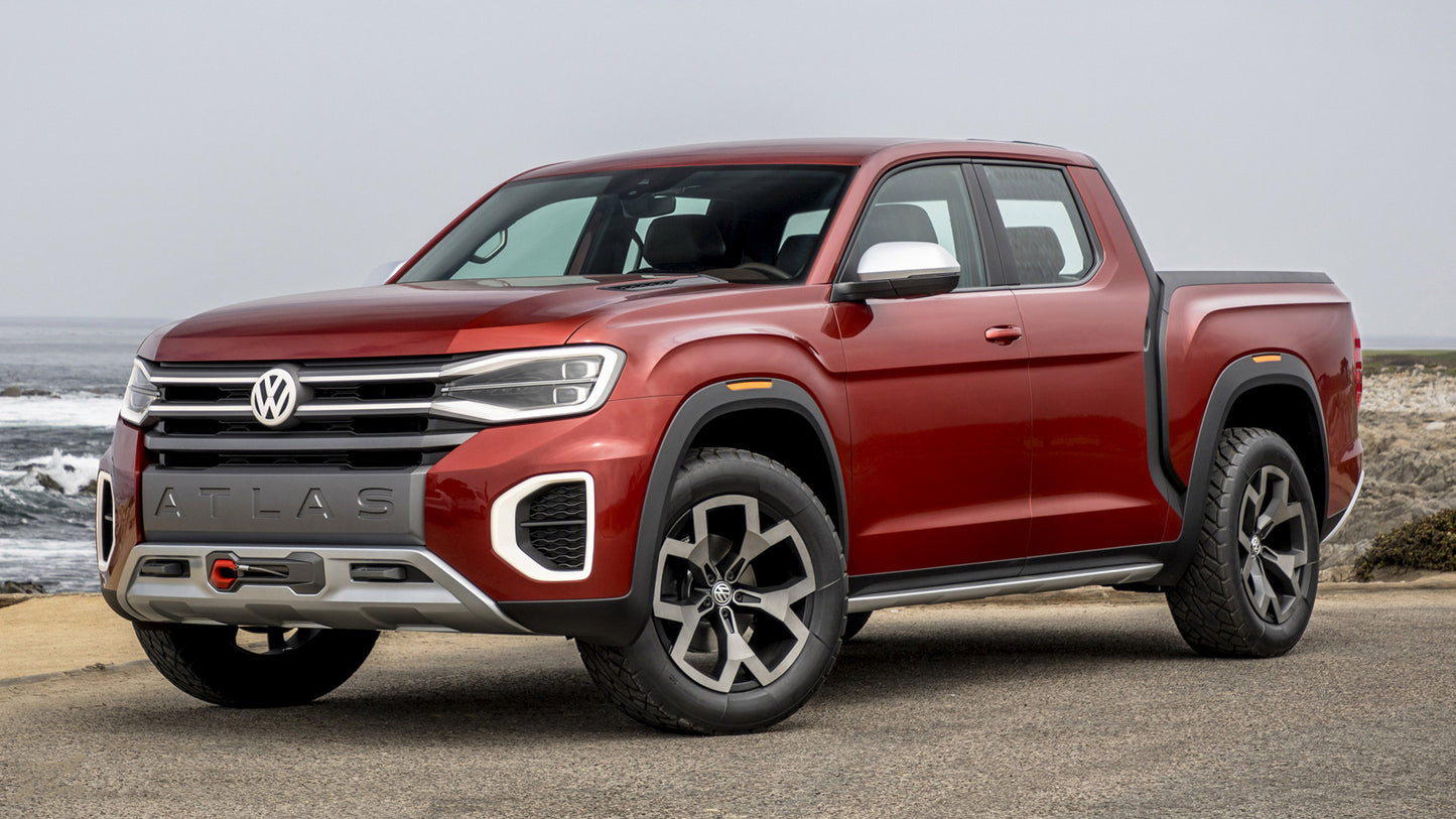 Volkswagen Atlas Tanoak Pickup Truck Concept Hd Art Keychain