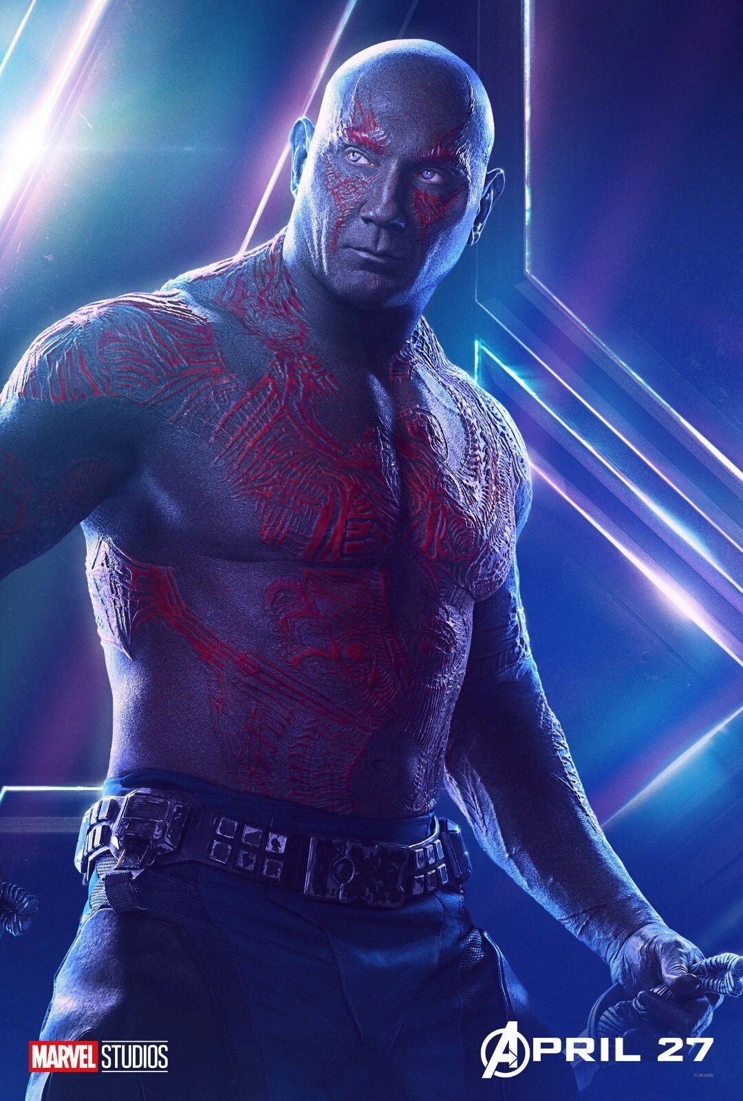 2018 Marvel The Avengers Infinity War Poster Iron Man Drax Batista
