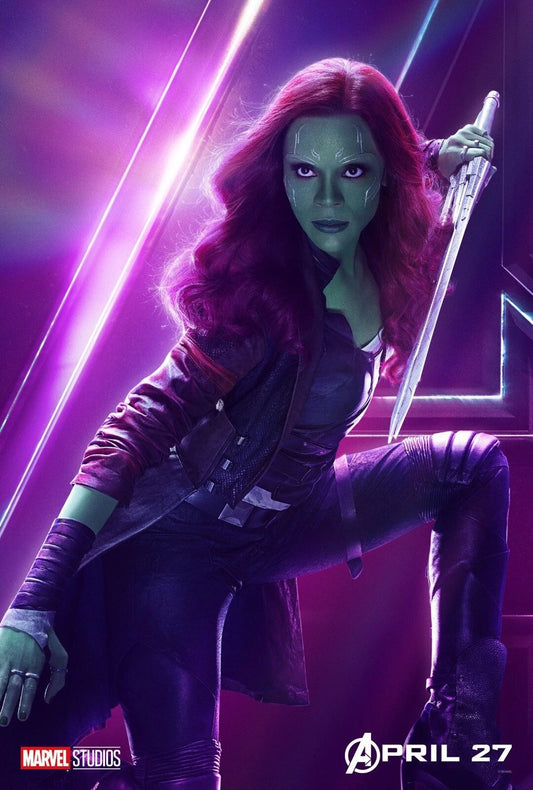 2018 Marvel The Avengers Infinity War Keychain Iron Man Gamora Zoe Saldana