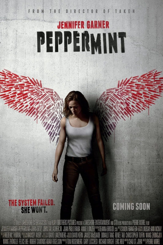 2018 Peppermint Movie Keychain Jennifer Garner Riley North