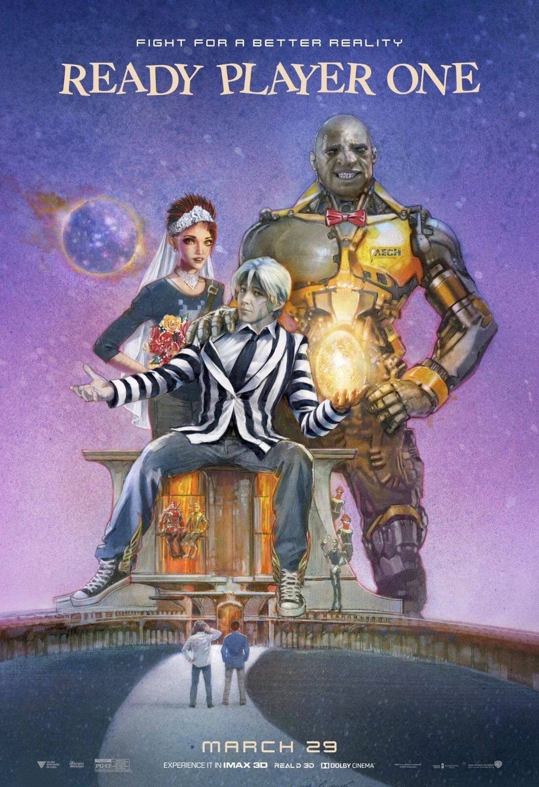 2018 Ready Player One Movie Magnet Wade Watts Back To The Future