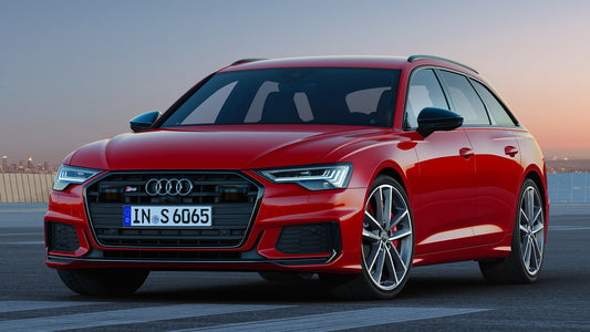 Audi S6 Avant Black Optic Package Hd Art Keychain