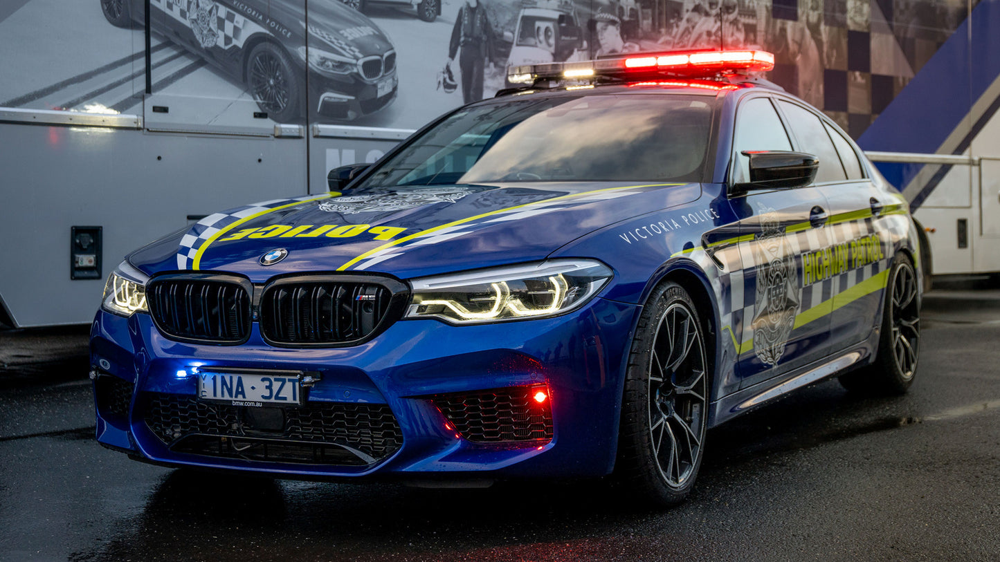 Bmw M5 Competition Police Au Hd Art Keychain