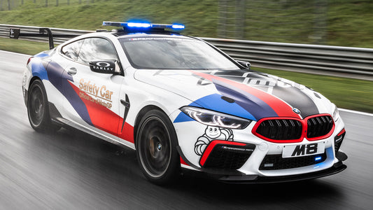 Bmw M8 Coupe Competition Motogp Safety Car Hd Art Keychain
