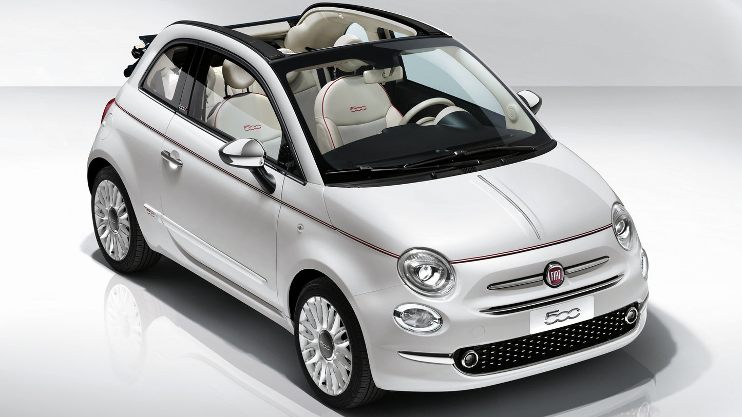 Fiat 500C Dolcevita Hd Art Keychain