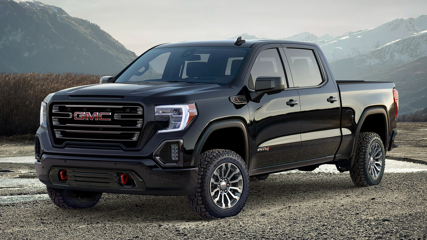 Gmc Sierra At4 Crew Cab Hd Art Keychain