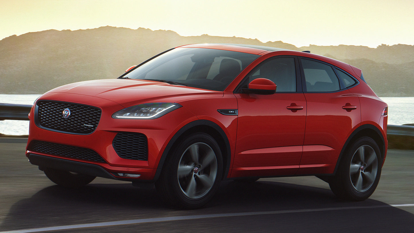 Jaguar E Pace Chequered Flag Hd Art Keychain