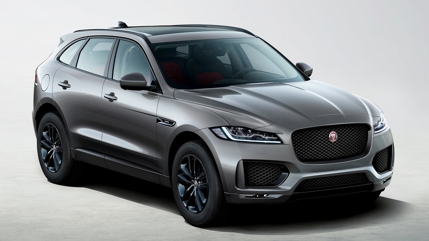 Jaguar F Pace Chequered Flag Hd Art Keychain