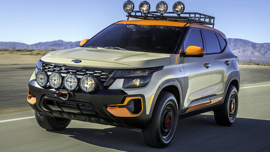 Kia Seltos X Line Trail Attack Concept Hd Art Print Poster