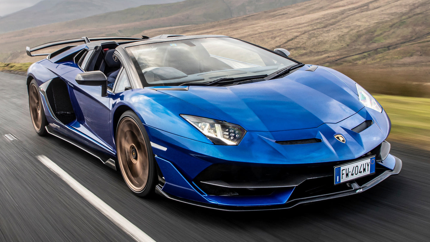 Lamborghini Aventador Svj Roadster Uk Hd Art Print Poster