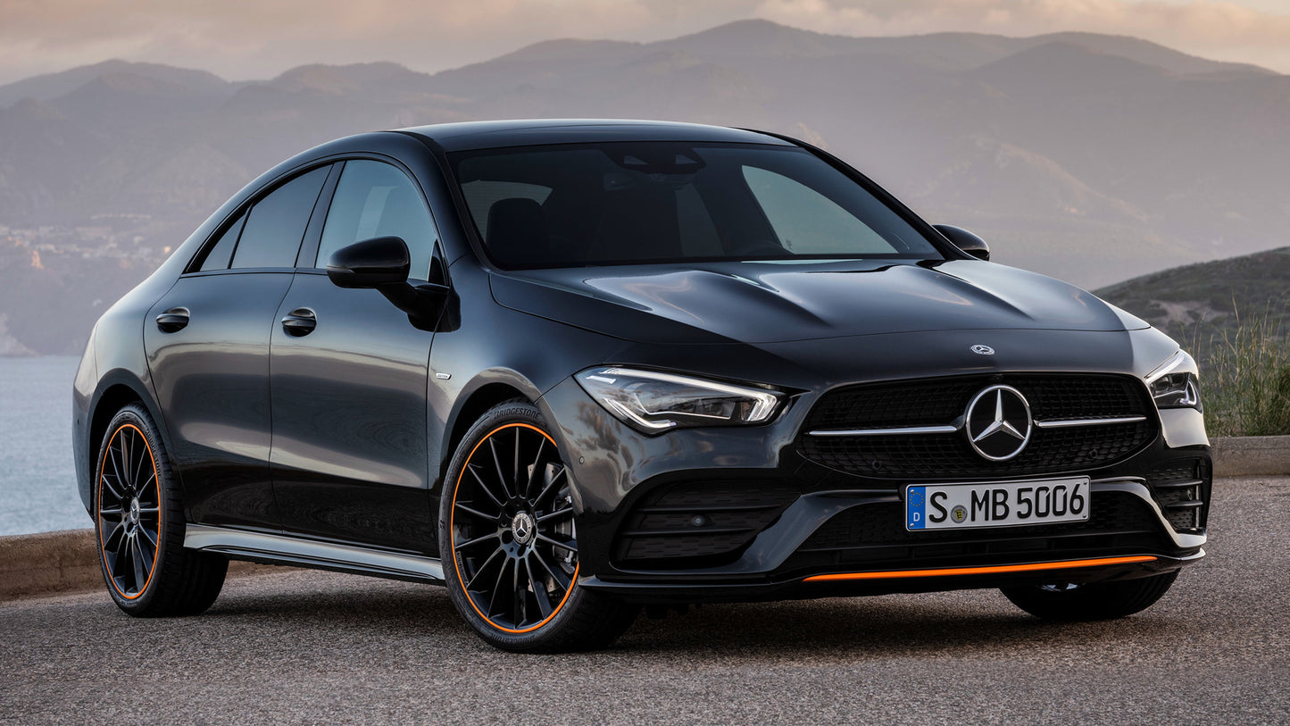Mercedes Benz Cla Class Orange Art Edition Hd Art Magnet