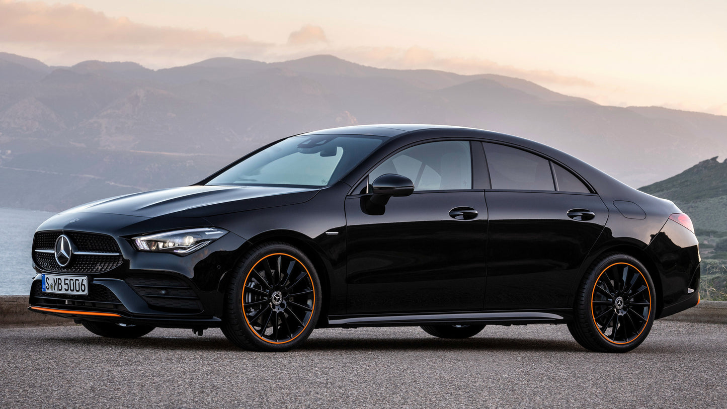 Mercedes Benz Cla Class Orange Art Edition Hd Art Magnet