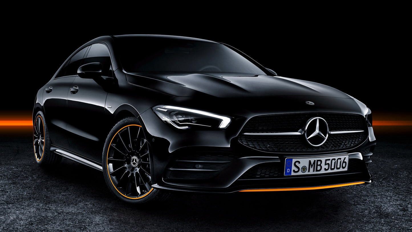 Mercedes Benz Cla Class Orange Art Edition Hd Art Magnet