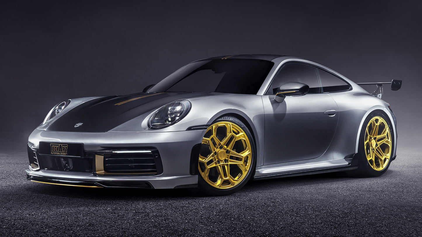 Porsche Carrera S By Techart Hd Art Keychain