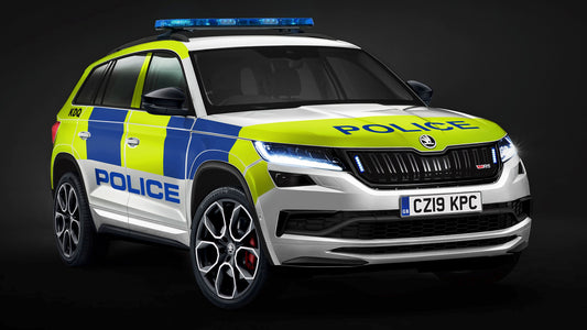 Skoda Kodiaq Vrs Police Uk Hd Art Keychain