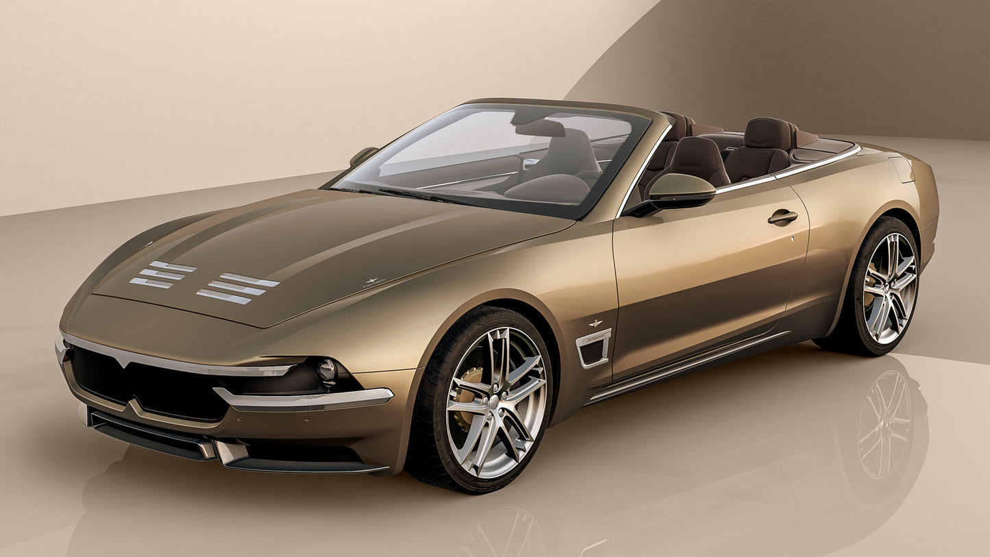 Touring Sciadipersia Cabriolet Hd Art Print Poster