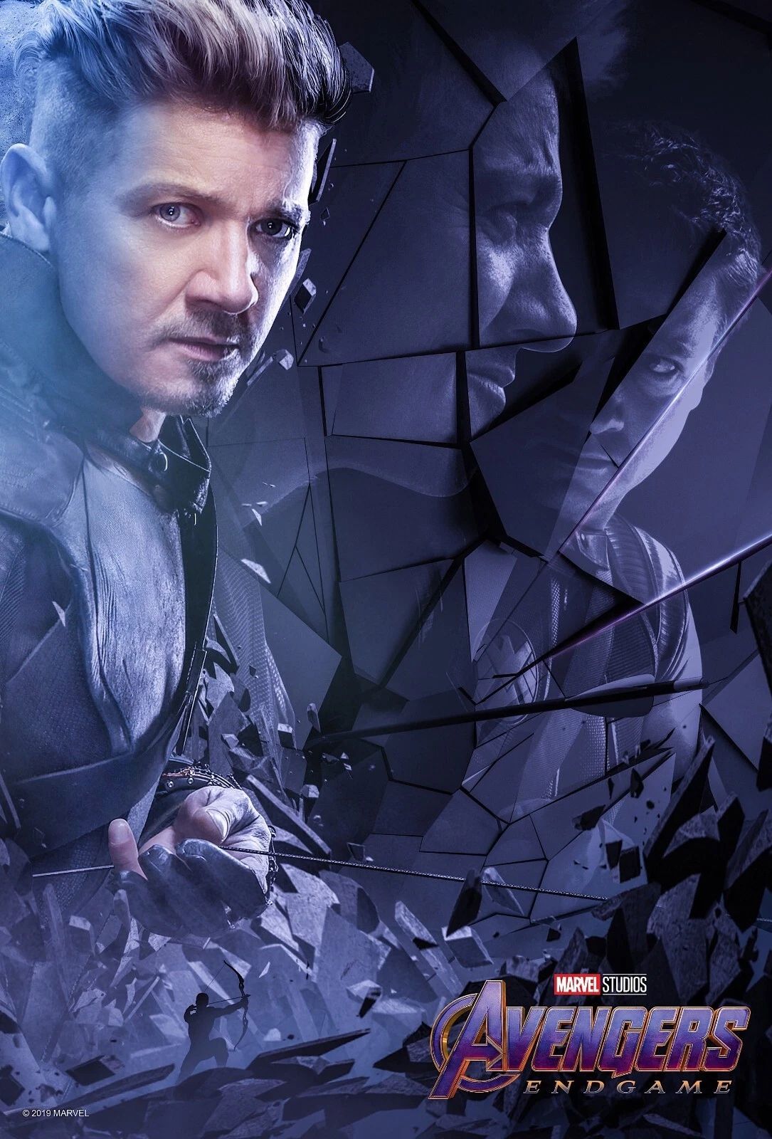 2019 Marvel The Avengers Endgame War Poster Hawkeye Jeremy Renner