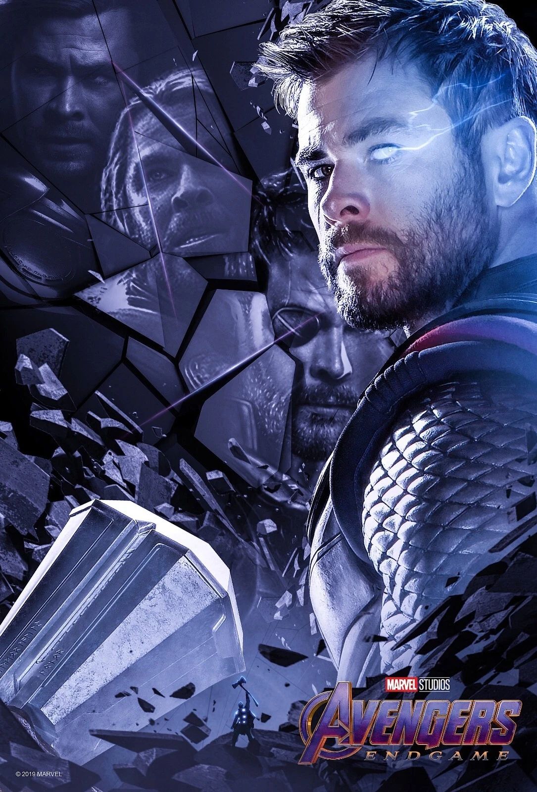 2019 Marvel The Avengers Endgame War Magnet Thor God Of Thunder