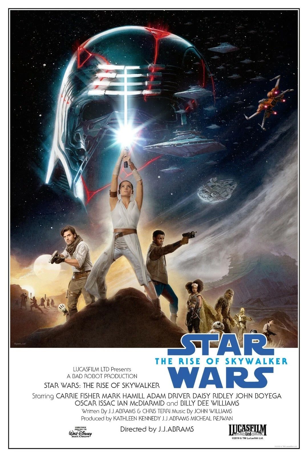 2019 Star Wars Episode Ix The Rise Of Skywalker Movie Magnet Kylo & Rey