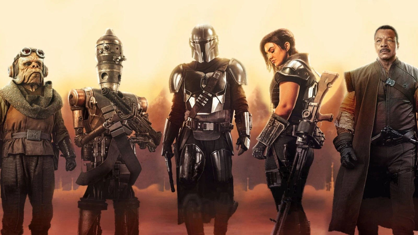 2019 Star Wars The Mandalorian Movie Poster Pedro Pascal Grogu Razor