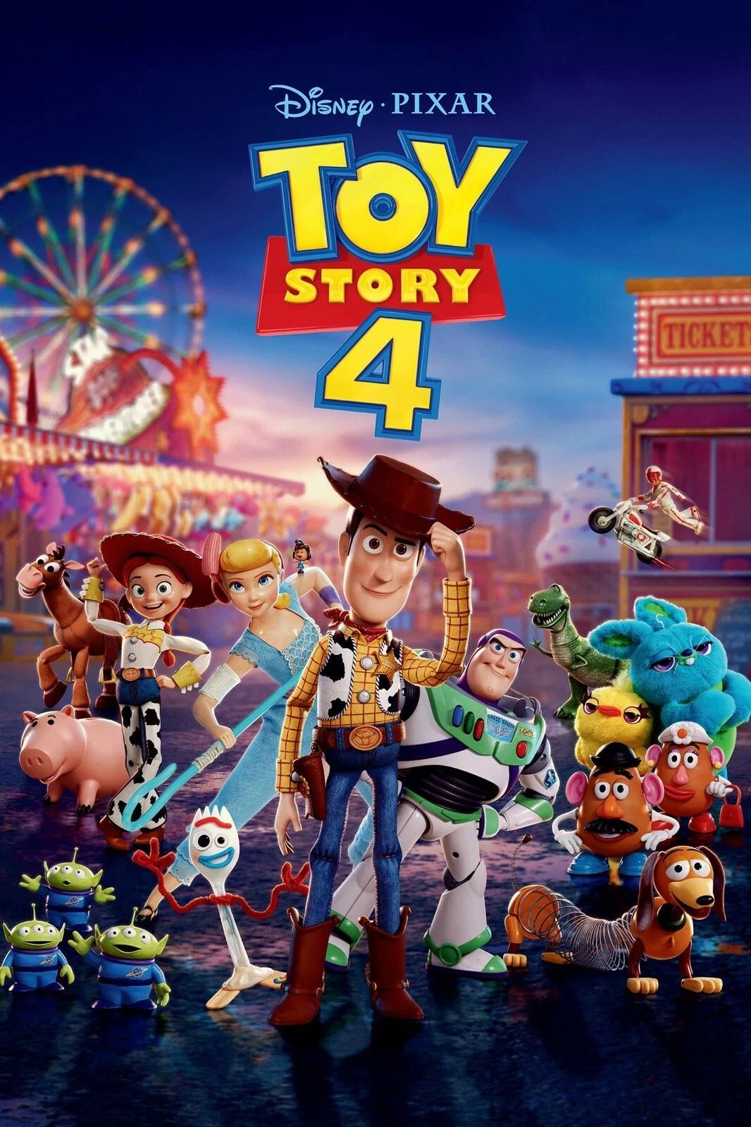 2019 Toy Story 4 Movie Magnet Woody Buzz Lightyear Bo Peep Disney Pixar