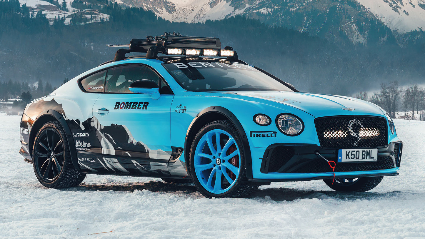 Bentley Continental Gt Ice Race Hd Art Keychain