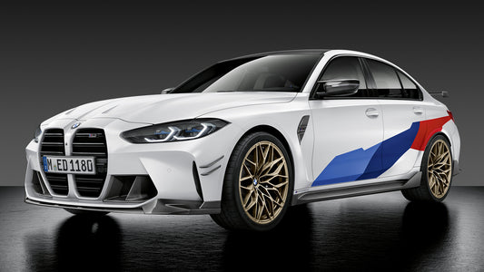 Bmw M3 Sedan Competition With M Performance Parts Hd Art Keychain