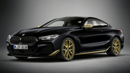 Bmw M850I Coupe Golden Thunder Edition Hd Art Keychain