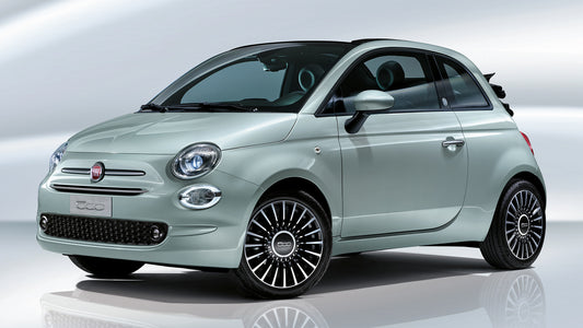 Fiat 500C Hybrid Hd Art Keychain