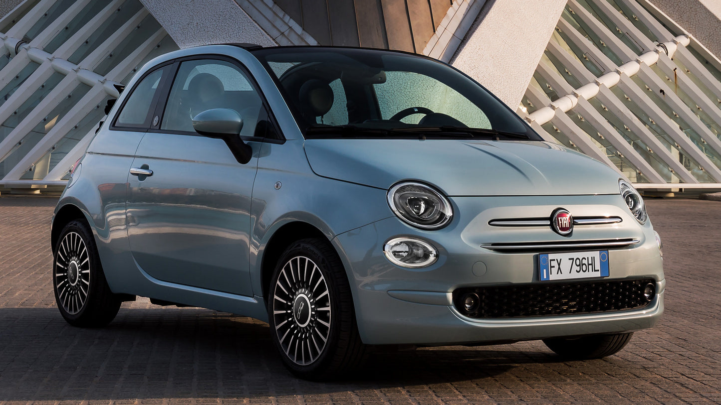 Fiat 500C Hybrid Hd Art Keychain