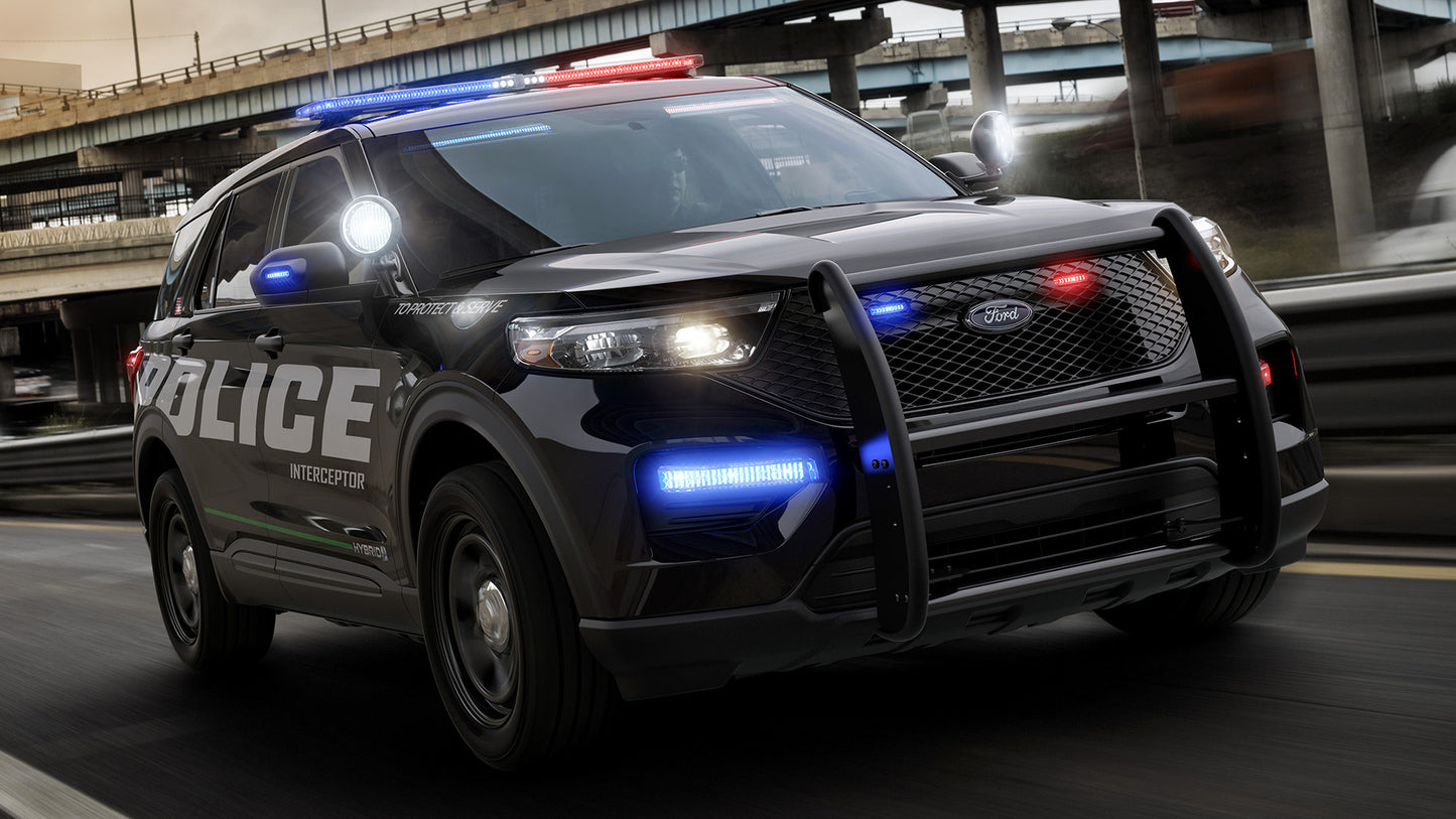 Ford Police Interceptor Utility Hd Art Keychain