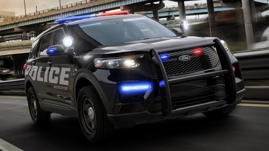 Ford Police Interceptor Utility Hd Art Keychain