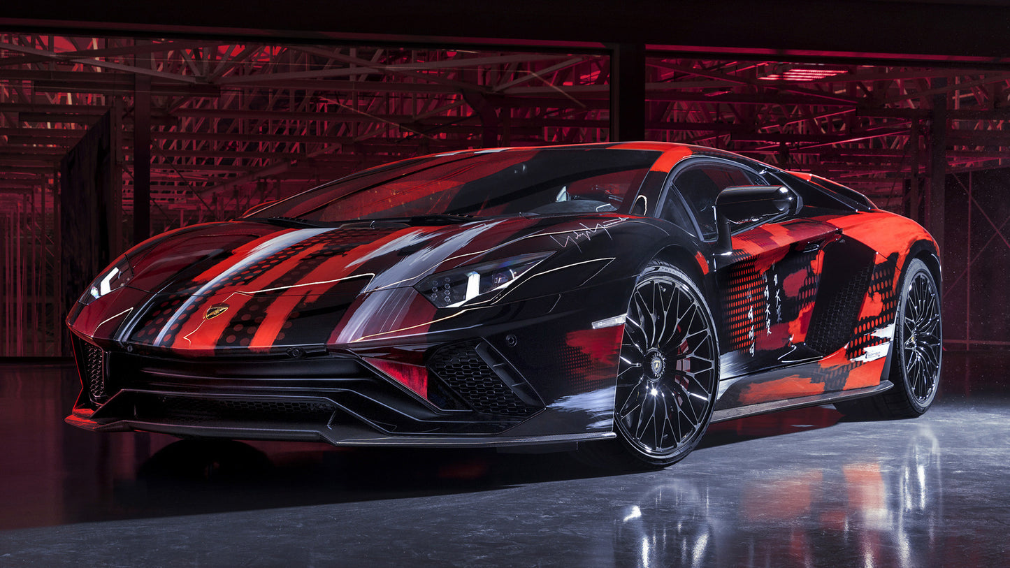 Lamborghini Aventador S By Yohji Yamamoto Hd Art Print Poster