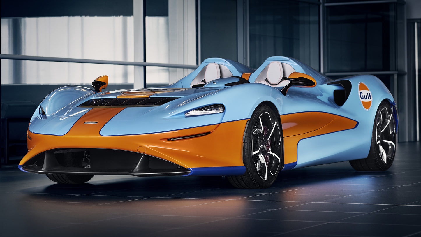Mclaren Elva Gulf Theme By Mso Hd Art Jigsaw Puzzle