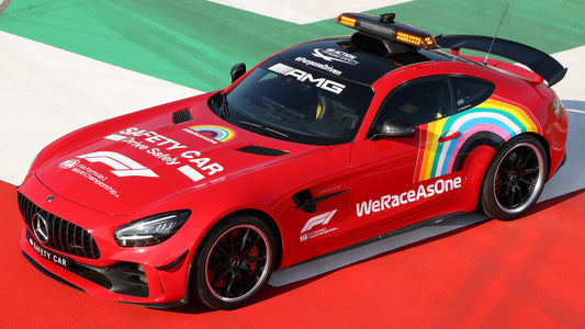 Mercedes Amg Gt R F1 Safety Car Tuscan Grand Prix Livery Hd Art Print Poster