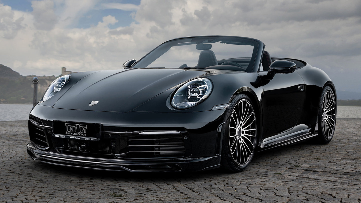 Porsche Carrera S Cabriolet By Techart Hd Art Keychain