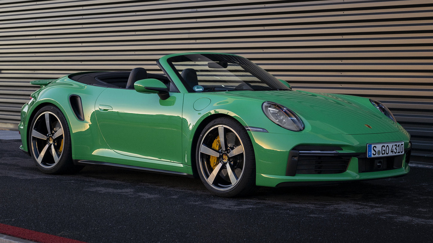 Porsche Turbo Cabriolet Hd Art Keychain