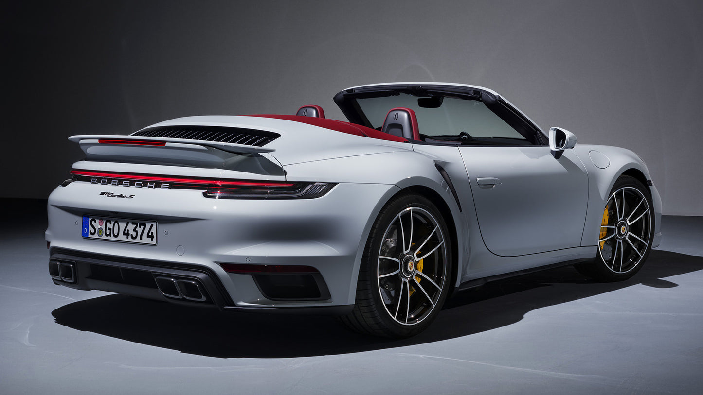 Porsche Turbo S Cabriolet Hd Art Keychain