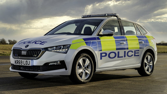 Skoda Scala Police Uk Hd Art Keychain