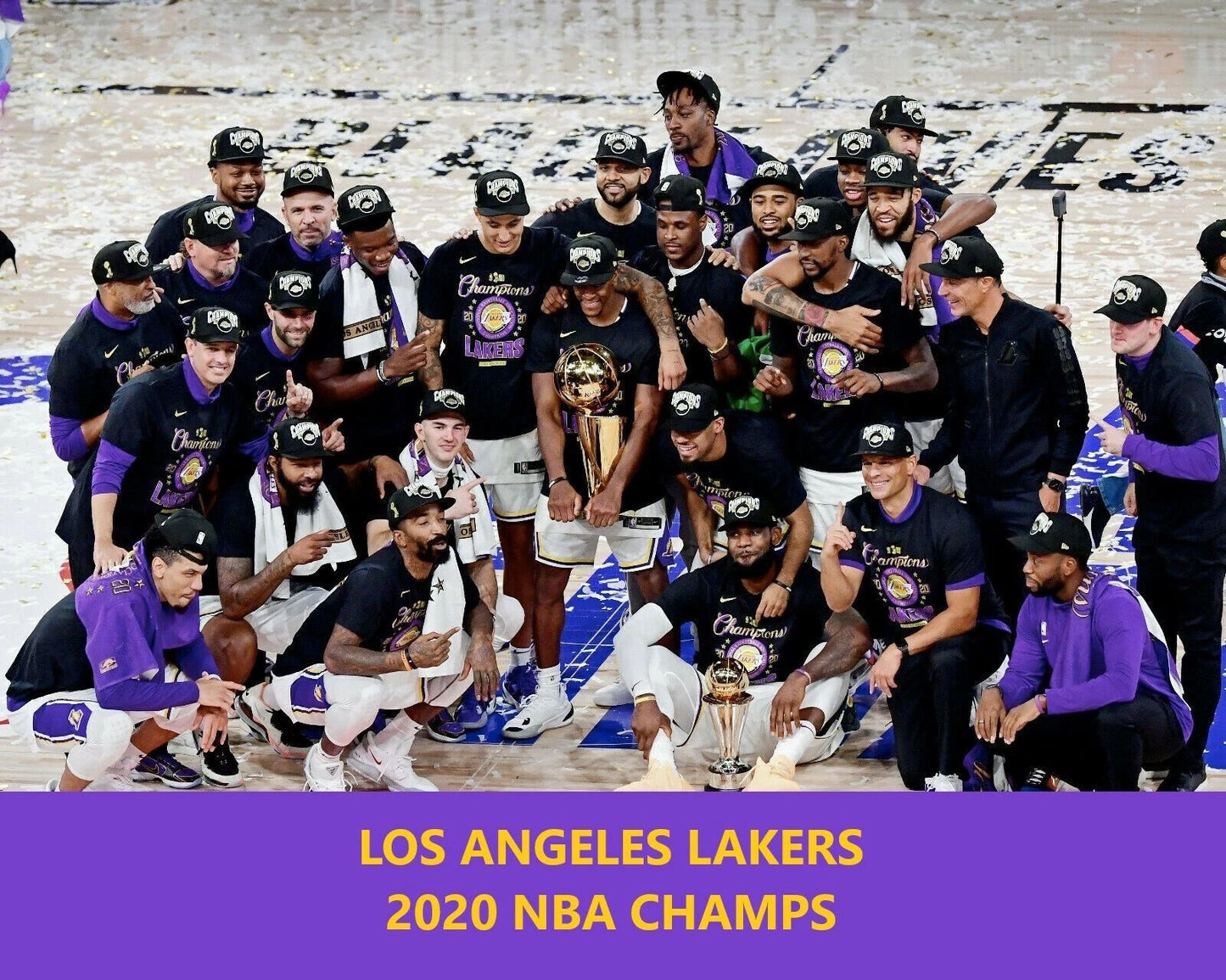 2020 Los Angeles Lakers Team Keychain Basketball Picture Nba La World Champs