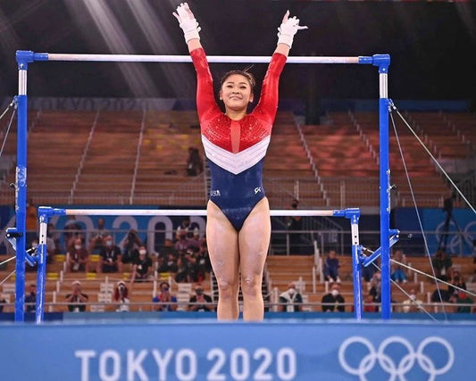 2020 Olympics Usa Gymnast Suni Lee Glossy Keychain Keychain 2021 Tokyo