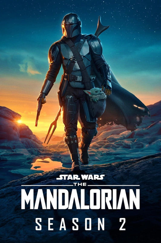 2020 Star Wars The Mandalorian Season 2 Movie Poster Pedro Pascal Grogu 1