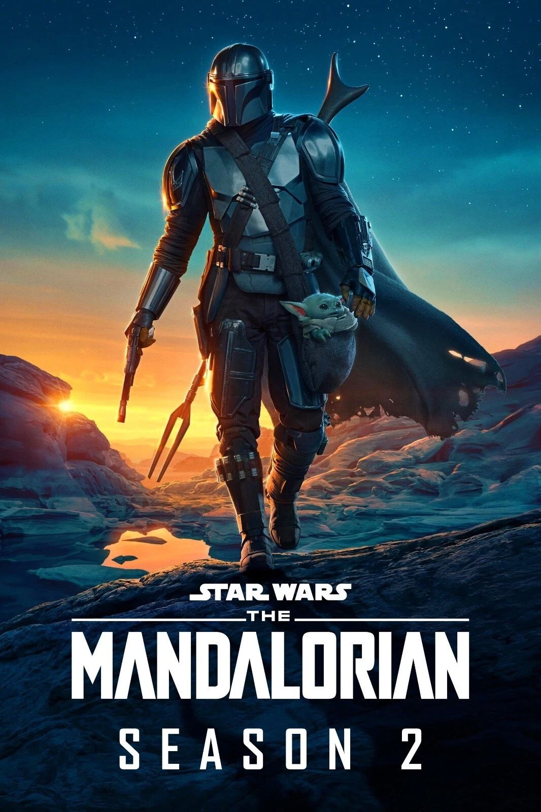 2020 Star Wars The Mandalorian Season 2 Movie Keychain Pedro Pascal Grogu 1