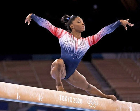 2020 Usa Gymnast Simone Biles Glossy Magnet Print Tokyo Olympics Magnet