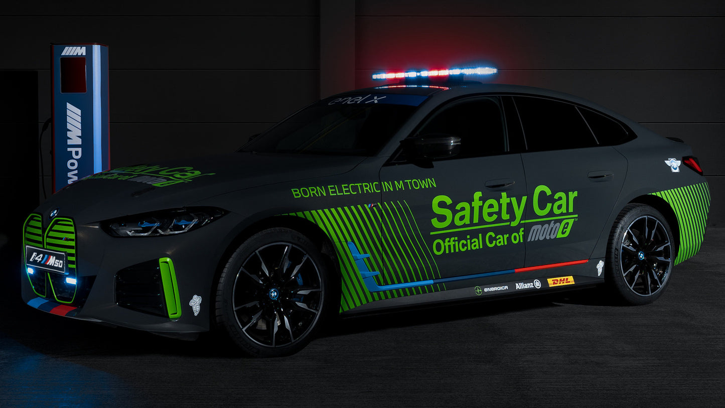 Bmw I4 M50 Moto E Safety Car Hd Art Keychain