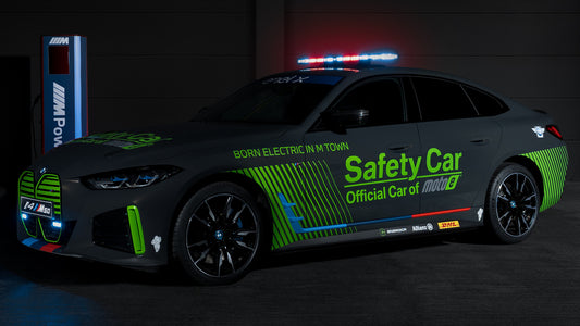 Bmw I4 M50 Moto E Safety Car Hd Art Keychain