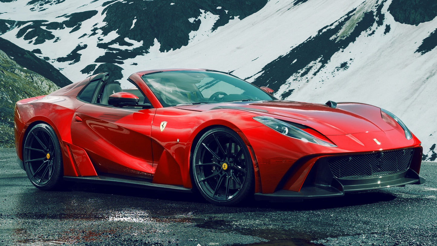 Ferrari Gts N Largo By Novitec Hd Art Keychain