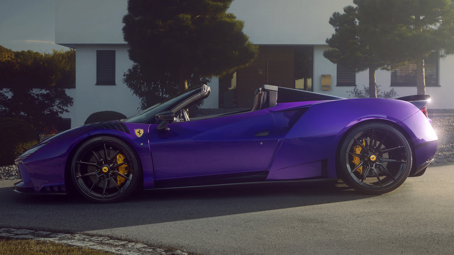 Ferrari F8 Spider N Largo By Novitec Hd Art Keychain