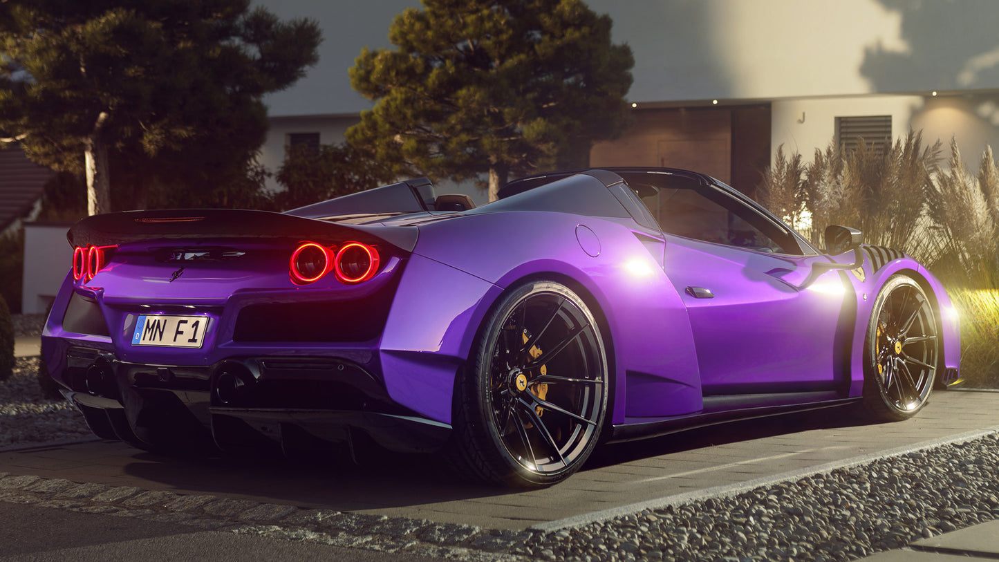 Ferrari F8 Spider N Largo By Novitec Hd Art Keychain