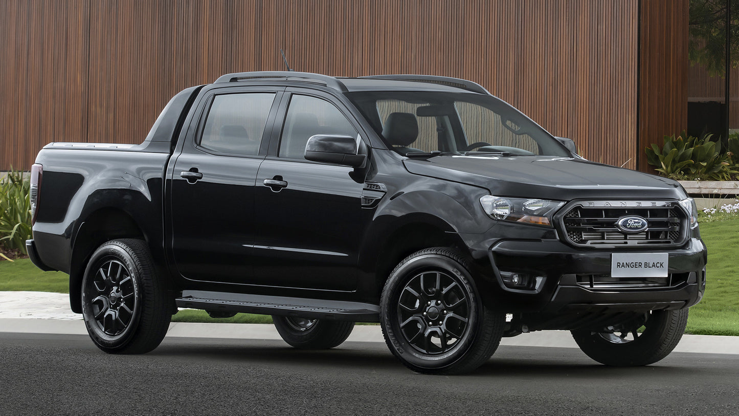 Ford Ranger Black Double Cab Br Hd Art Keychain